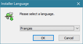 Le choix du langage lors de l'installation de Notepad++